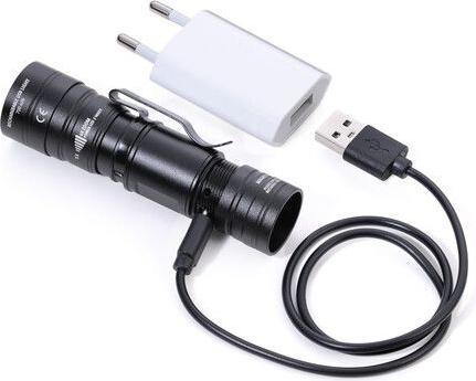 Actual product image Troika ECO BEAM Lampe de poche avec lumière LED, noir (8.20 cm)