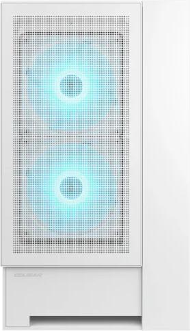 Actual product image Cougar Gehäuse Midi-Tower OmnyX, ARGB, Weiss (mATX, Mini-ITX, ATX)