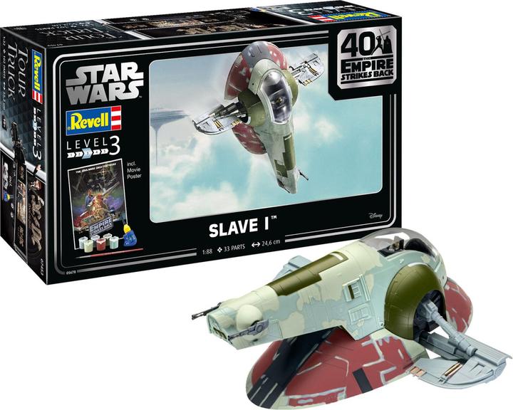 Actual product image Revell 05678 Star Wars Slave I 40th Anniversary Science Fiction Kit 1:87