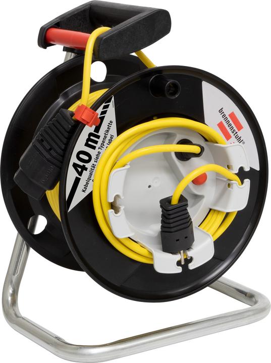 Produktbild Brennenstuhl Gerätekabeltrommel Garant G 290, T13 Kupplung, T12 Stecker, Kabel 40m H05VV-F 3G1.0 gelb *CH* (40 m, 1 mm²)