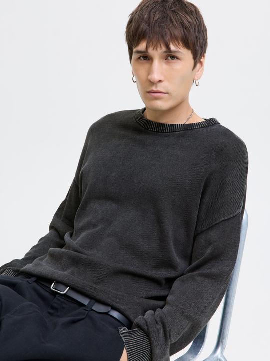 Produktbild Jack & Jones Jjecharge Faded Knit Crew Neck Sn (XL)