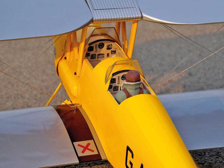 Image du produit Vq Models Tiger Moth DH.82 (jaune/argent) / 1400 mm (Voltige)