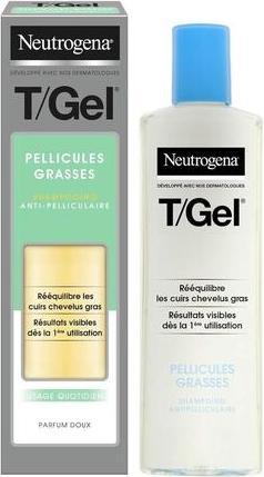 Actual product image Neutrogena T/Gel Oily Hair Shampoo 250ml Daily Use Anti-Dandruff with Salicylic Acid and Piroctone O (250 ml, Liquid shampoo)