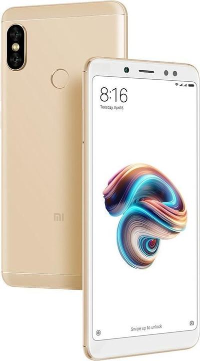 Image du produit Xiaomi Redmi Note 5 (64 Go, Or, 6", Double SIM hybride, 12 Mpx, 4G)
