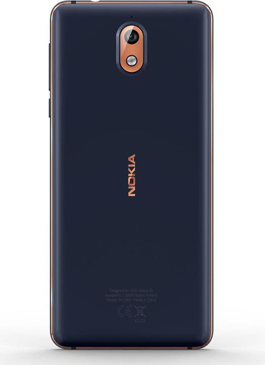 Image du produit Nokia 3.1 (16 Go, Cuivre bleu, 5.20", Double SIM hybride, 13 Mpx, 4G)