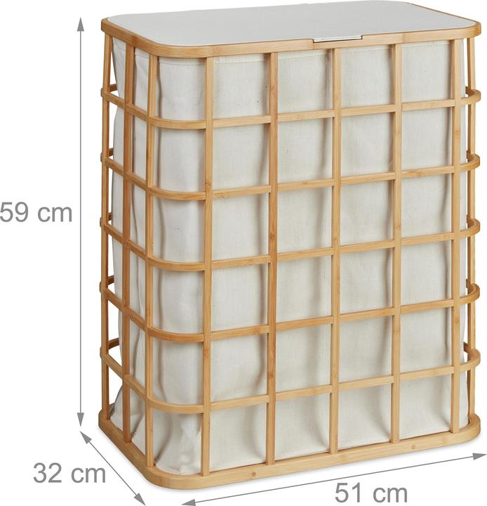 Actual product image Relaxdays Wäschekorb (77 l)