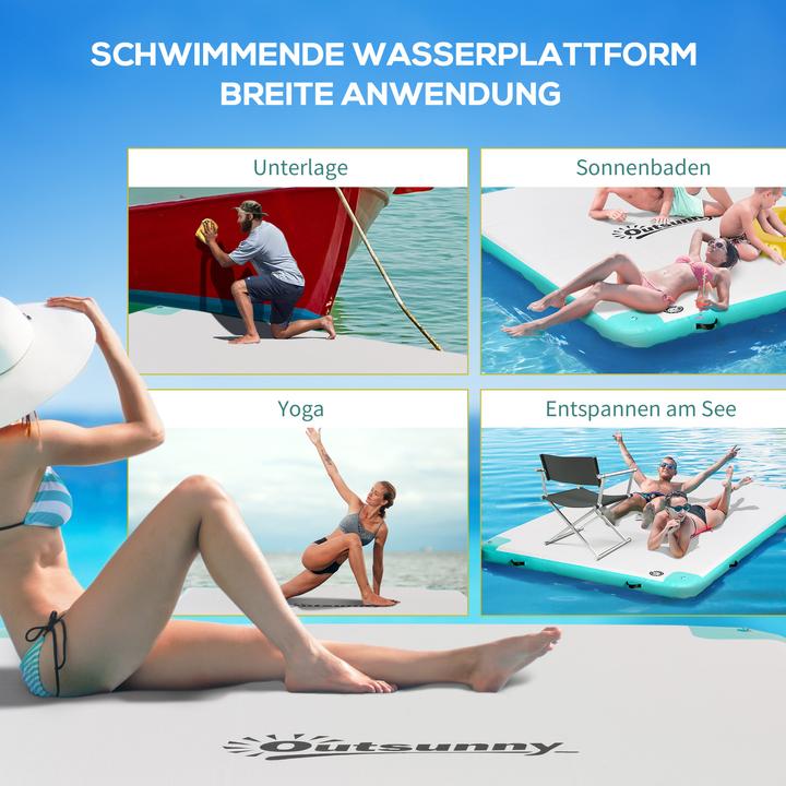 Produktbild Outsunny Badeinsel mit Aufblasfunktion