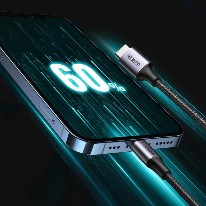 Produktbild Ugreen Lightning zu USB-C 2.0 (1 m, USB 2.0)