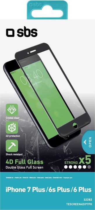 Actual product image SBS 4D Glass Screen Protector for iPhone 8 Plus / 7 Plus / 6s Plus / 6 Plus (1 Piece, Apple iPhone 6s Plus, Apple iPhone 6 Plus, Apple iPhone 8 Plus, Apple iPhone 7 Plus)