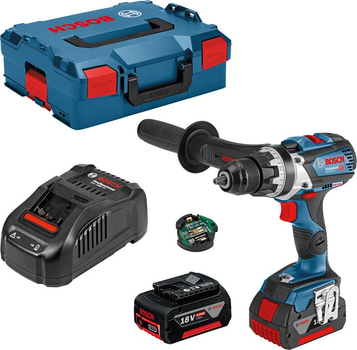 Bosch Professional GSR 18V-85 C incl. Bluetooth module and 2 batteries (Rechargeable battery operated)