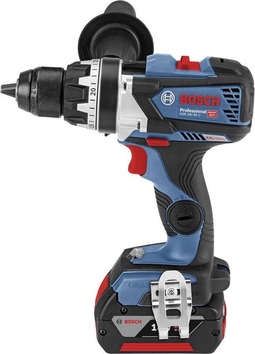 Actual product image Bosch Professional GSR 18V-85 C incl. Bluetooth module and 2 batteries (Rechargeable battery operated)