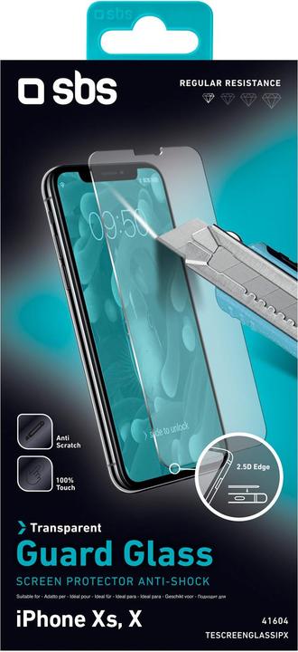 Produktbild SBS Glas-Displayschutz (1 Stück, Apple iPhone X, Apple iPhone 11 Pro, Apple iPhone XS)