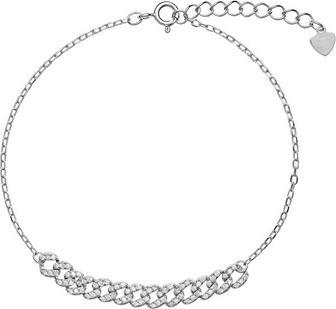 Again Jewelry Trendy silver bracelet with zircons AJNR0008