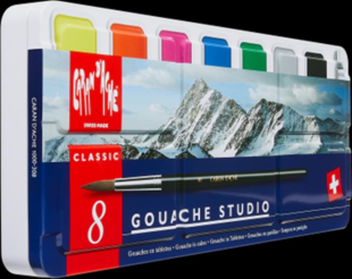 Productafbeelding Caran d'Ache Gouache Studio Tabletten Metallschachtel (Veelkleurig)