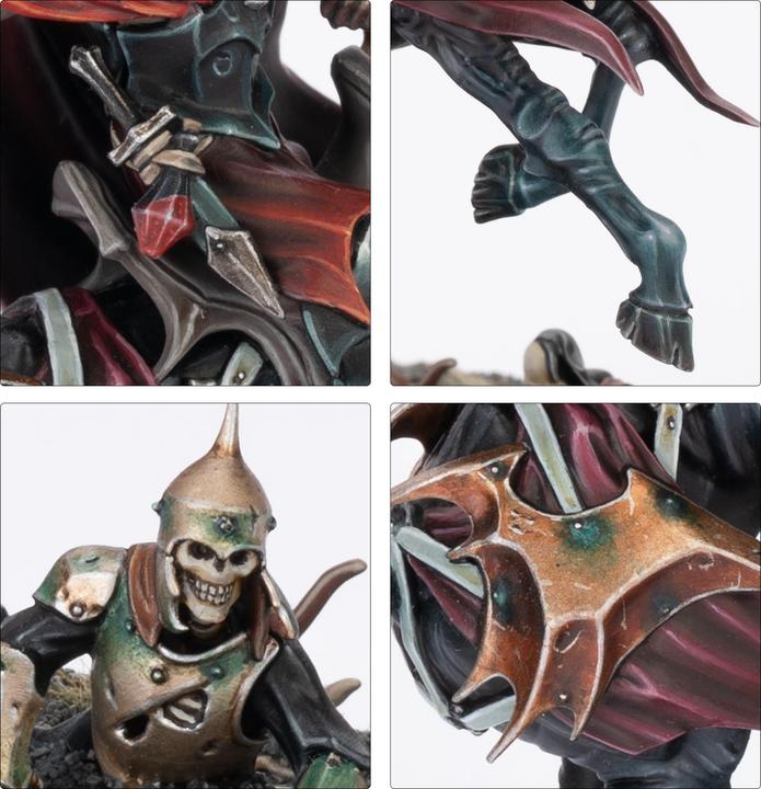 Produktbild Games Workshop Warhammer AoS - Soulblight Gravelords Seigneur Vampire sur Coursier/Cauchemar (Kunststoff)