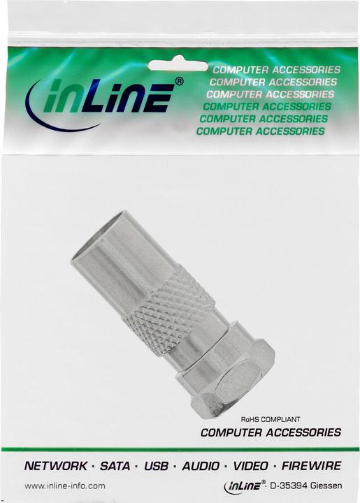Produktbild InLine Adapter F-Stecker (M) (Antennenkabel)