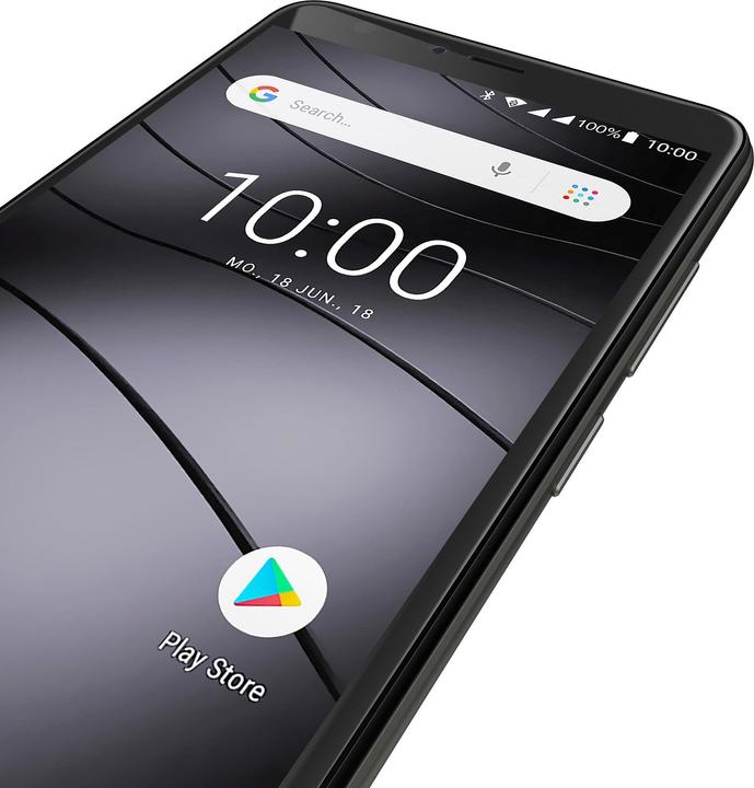 Actual product image Gigaset Gs100 (8 GB, Graphite grey, 5.50", Dual SIM + SD, 8 Mpx, 4G)