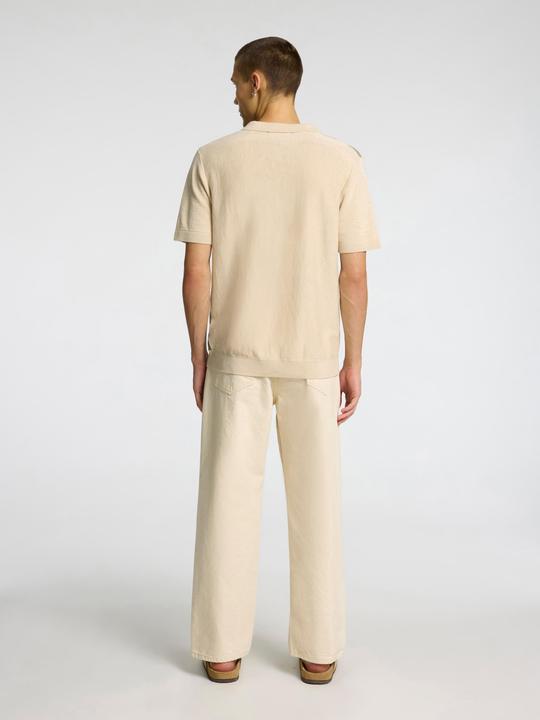 Produktbild Selected Homme Kurzarm Polohemd aus Strick (L)