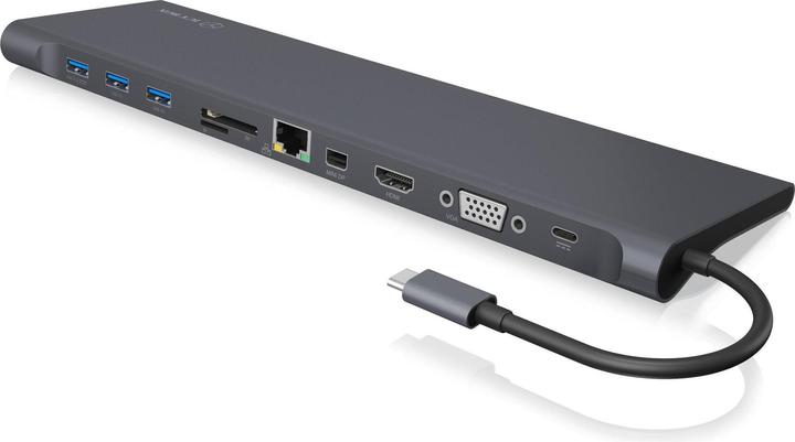 Produktbild Icy Box IB-DK2102-C - 11-Fach USB-C Dual Dock 60W PD (USB-C, 3 Ports)