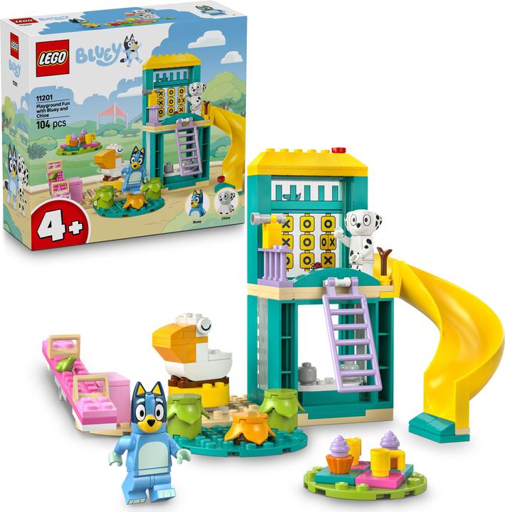 Productafbeelding LEGO Bluey und Chloe auf dem Spielplatz (11201, LEGO Blauwtje)