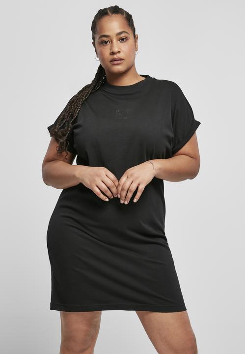Actual product image Urban Classics Ladies Cut On Sleeve Printed Tee Dress (XS)