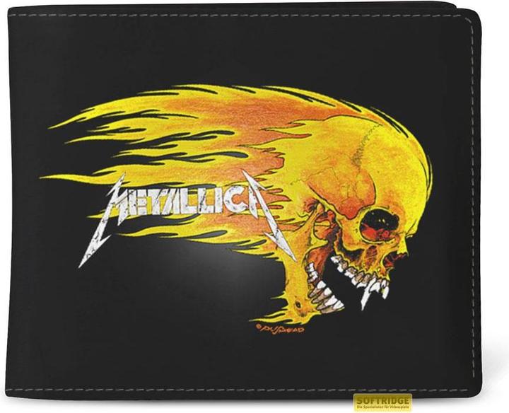 Rocksax Metallica porte-monnaie Pushead Flame