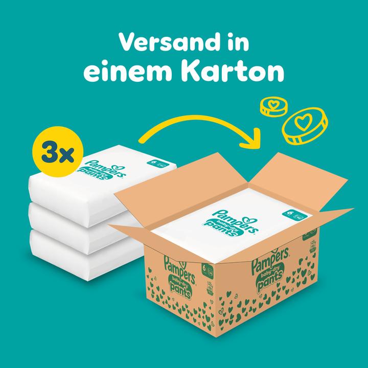 Produktbild Pampers Baby-Dry Pants (Gr. 6, Monatsbox, 138 Stück)