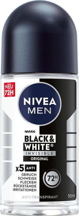 Actual product image NIVEA MEN Black & White Invisible Original (Roll-on, 50 ml)