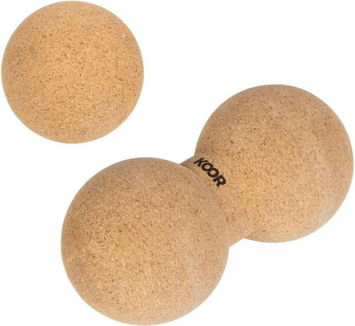 Koor Faszientraining Einzel- und Doppelball, Kork