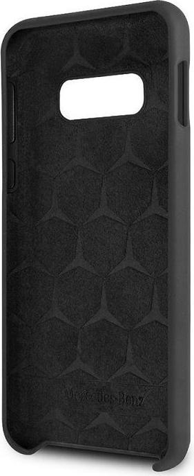 Actual product image Mercedes-Benz Back cover protective case Samsung Galaxy S10 - Black with Mercedes metal logo (Samsung Galaxy S10)