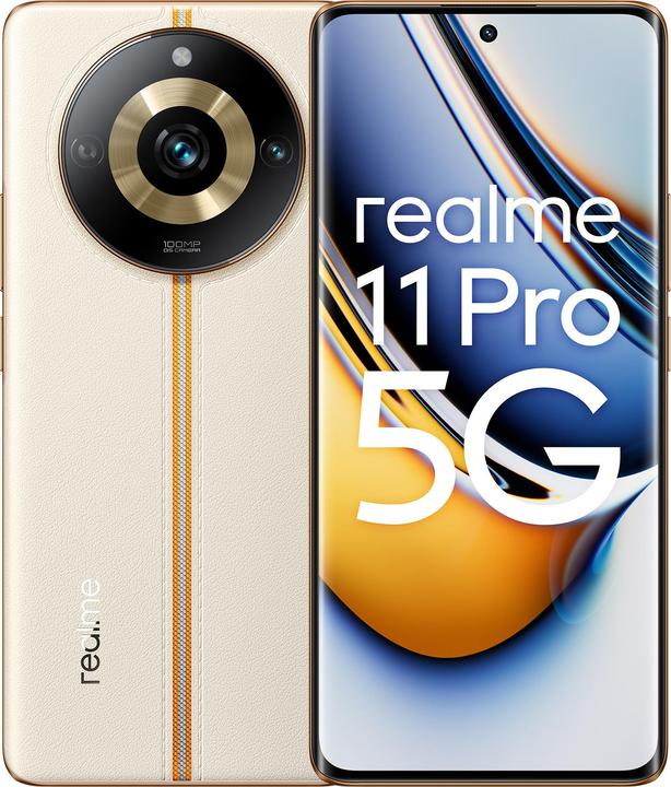 Immagine prodotto realme 11 Pro (256 GB, Alba Beige, 6.70", Doppia SIM, 100 Mpx, 5G)