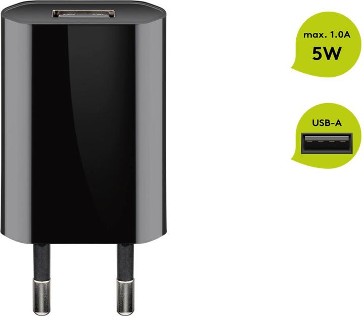 Actual product image Goobay USB A charger slim (5 W)