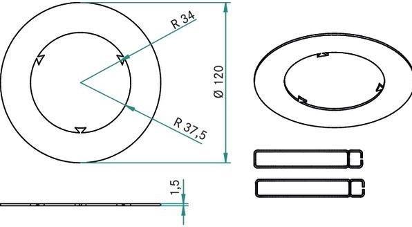 Actual product image Brumberg Reducing ring