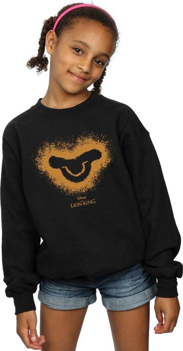 Actual product image Disney Girls The Lion King Movie Simba Baby Face Sweatshirt (152, 158)