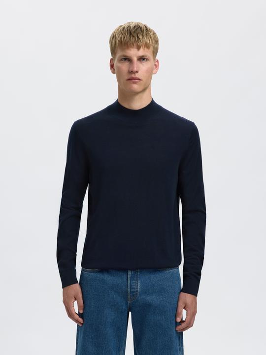 Produktbild Selected Homme Slhtray Ls Knit Merino Mock Neck Noos (S)