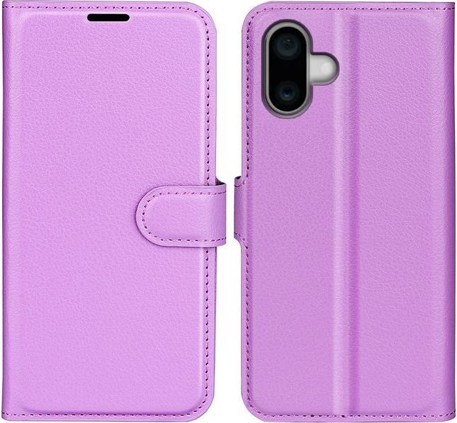 Actual product image MU Classic Litchi Leather Bookcover Series (Apple iPhone 16 Plus)