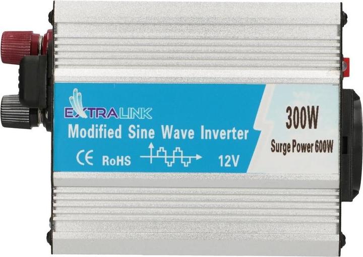 Immagine prodotto Extralink CONVERTITORE DI TENSIONE PER AUTO -,, MODIFICATO SINUS OPIM-300W adattatore/inverter Auto Metallic