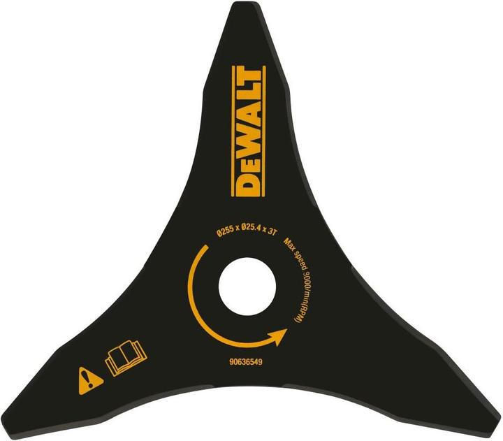 Immagine prodotto DeWalt Ø 25cm Dickichtmesser für DCM571 Akku Motorsense 3Flügel (Pioniere delle erbacce, Lame per tosaerba + lame di ricambio per macchine da giardino)