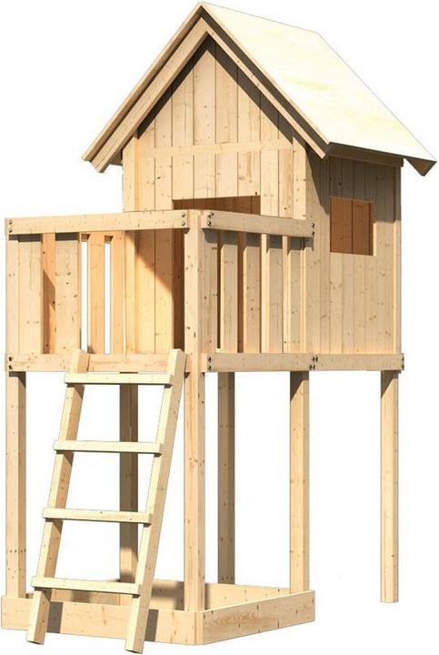 Karibu Spielturm Frieda mit Anbau