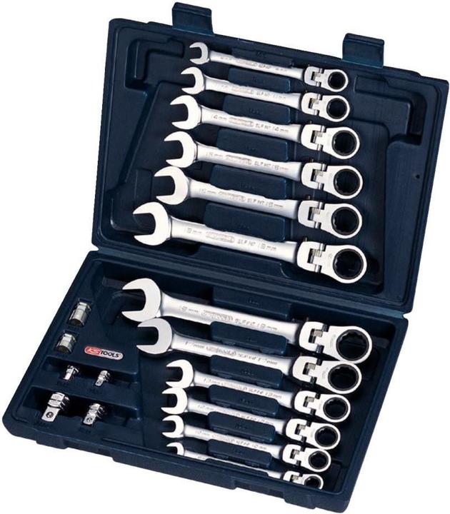 Actual product image KS Tools GEARplus® Joint Ratchet Combination Wrench Set 50 (19 mm)