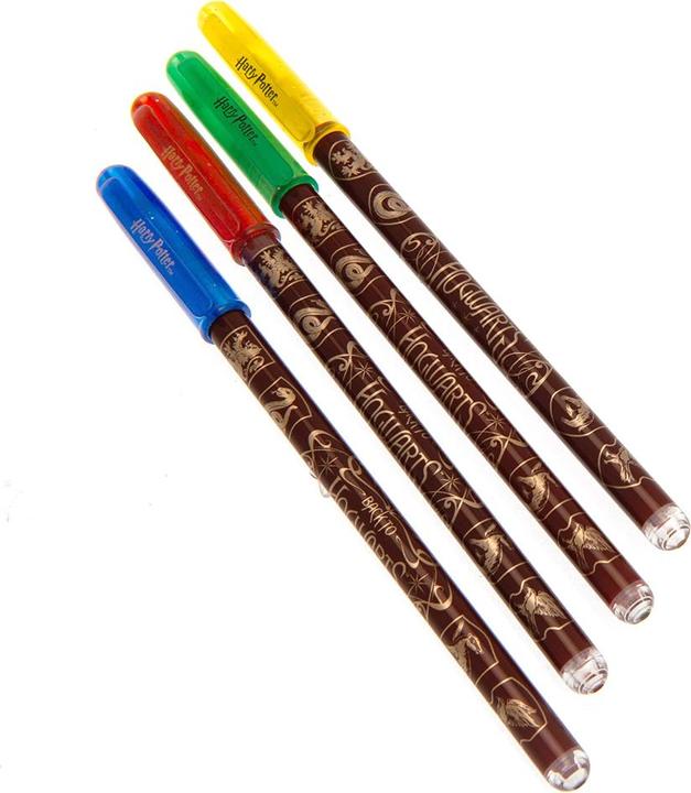 Actual product image Hogwarts Houses Gel Pen Set (Pack of 4) (Blue, Yellow, Red, Green, 4 x)