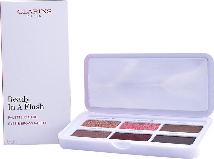 Produktbild Clarins Selfie Ready - Ready In A Flash Palette (Beige, Braun, Gold, Peach, Rosa, Rot)