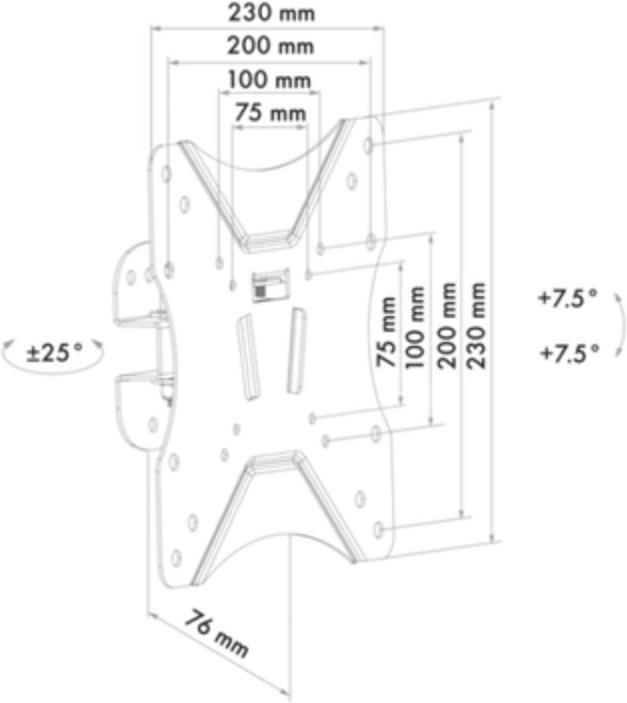 Actual product image Schwaiger LWH14225513 (Wall, 46", 25 kg)