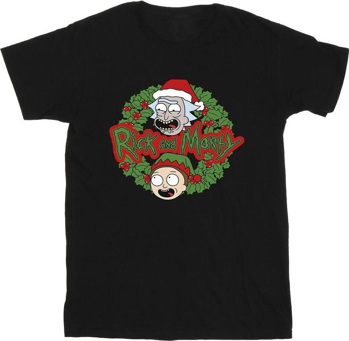 Immagine prodotto Rick And Morty Christmas Wreath Maglietta Uomo (XL)