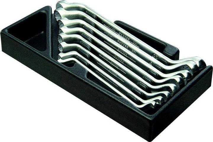 Gedore 1500 ES-2 Double ended ring spanner set in 1/3 ES module