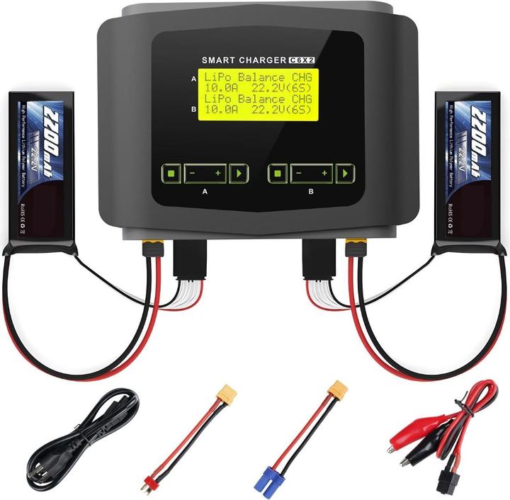 Actual product image HTRC Ladegerät DUO C6X2 150W (10A)