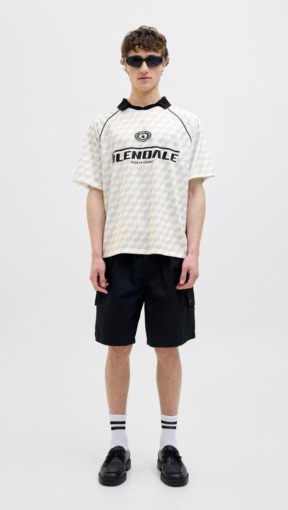 Image du produit Jack & Jones Jcoretreat Aop Mesh Open Collar Polo Ln (L)