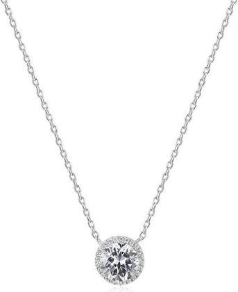 Beneto Silver necklace with sparkling pendant AGS777 / 48 (L)