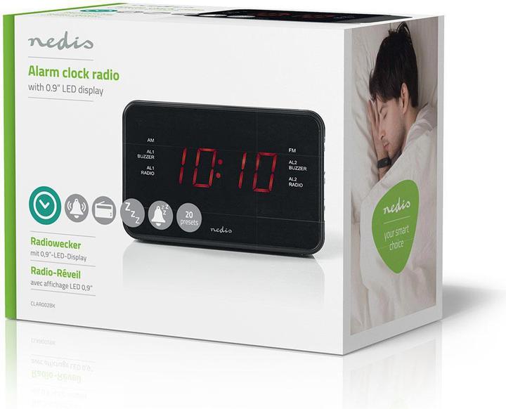 Immagine prodotto Nedis Radiosveglia digitale con display a LED (0,9 pollici) FM