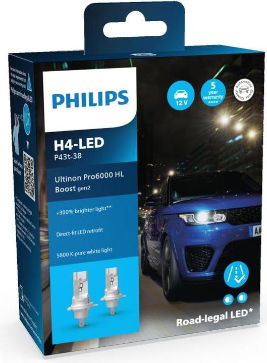 Produktbild Philips Ultinon Pro6000 Boost HL (H4)